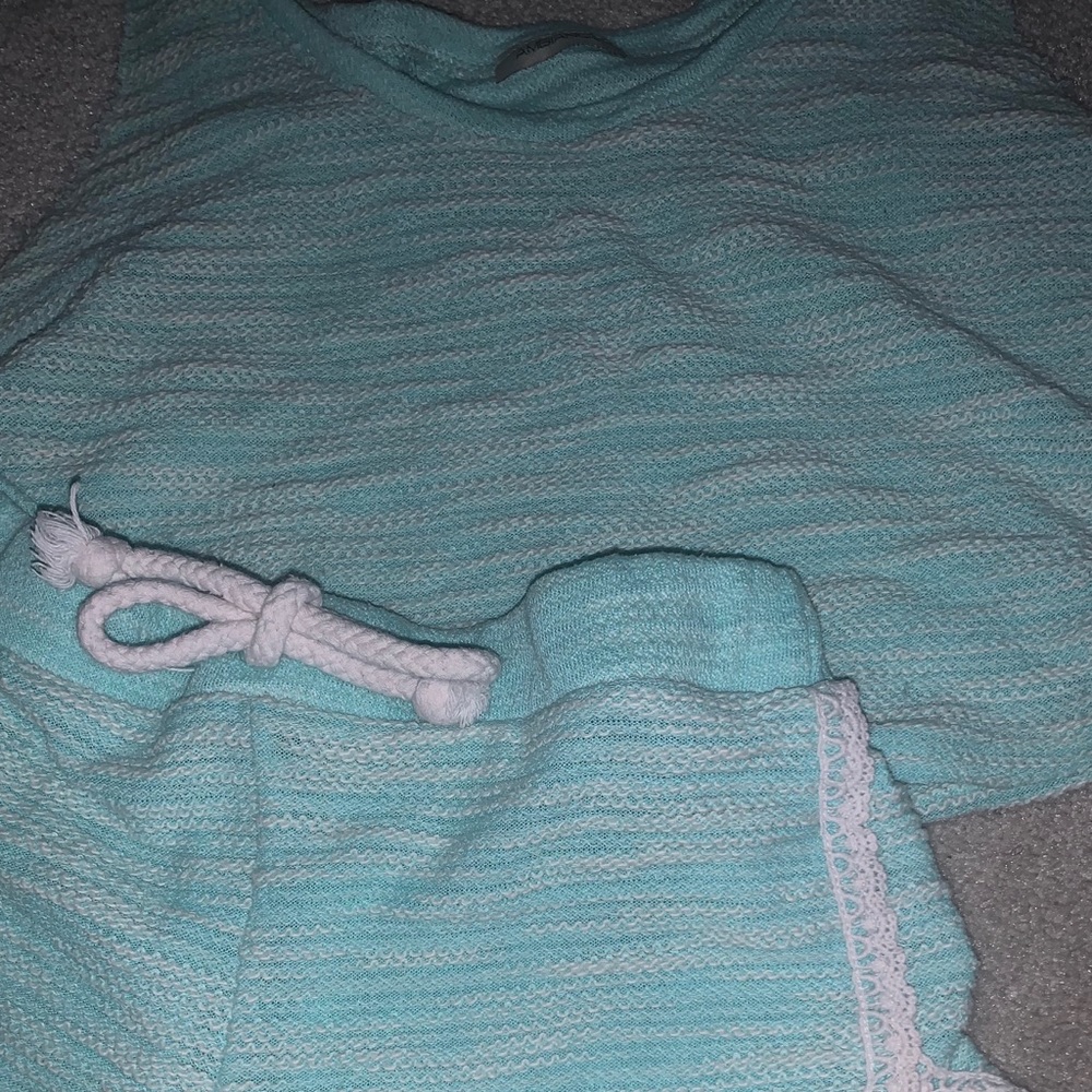 Ambiance Apparel Two Piece Crop & Short Set